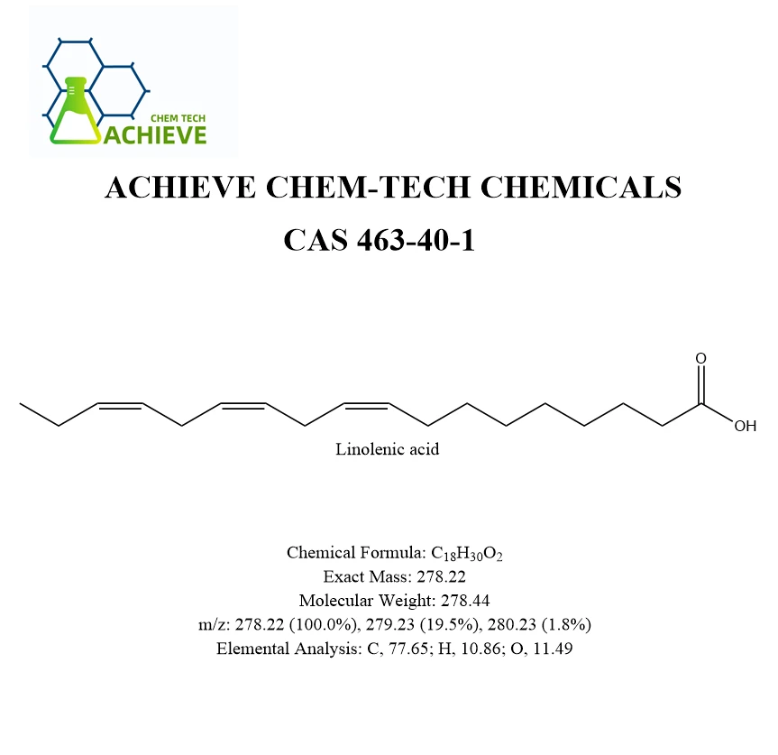 alpha linolenic acid CAS 463-40-1 | Shaanxi BLOOM Tech Co., Ltd alpha linolenic acid CAS 463-40-1 | Shaanxi BLOOM Tech Co., Ltd